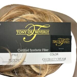 Tony of Beverly Hills Swirly Coconut Cream Salon Quality Hairpiece NWT